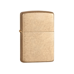 Зажигалка ZIPPO Armor™с покрытием Tumbled Brass, латунь/сталь, золотистая, матовая, 38x13x57 мм