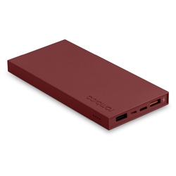 Внешний аккумулятор Rombica NEO ARIA Claret, 10000 мАч, Soft-touch, PD, QCharge, Type-C, бордовый (Р)