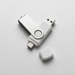 USB3.0/USB Type-C флешка на 16 Гб «Квебек C», белый