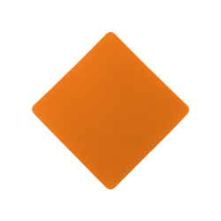 ПАТЧ РОМБ soft-touch (оранжевый) 7,6 х 7,6 см