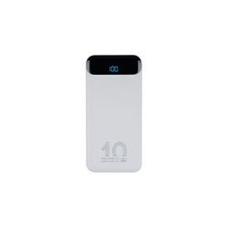 RIVACASE VA2540 (10 000mAh), QC/PD 20W внешний аккумулятор с дисплеем, белый 12/48