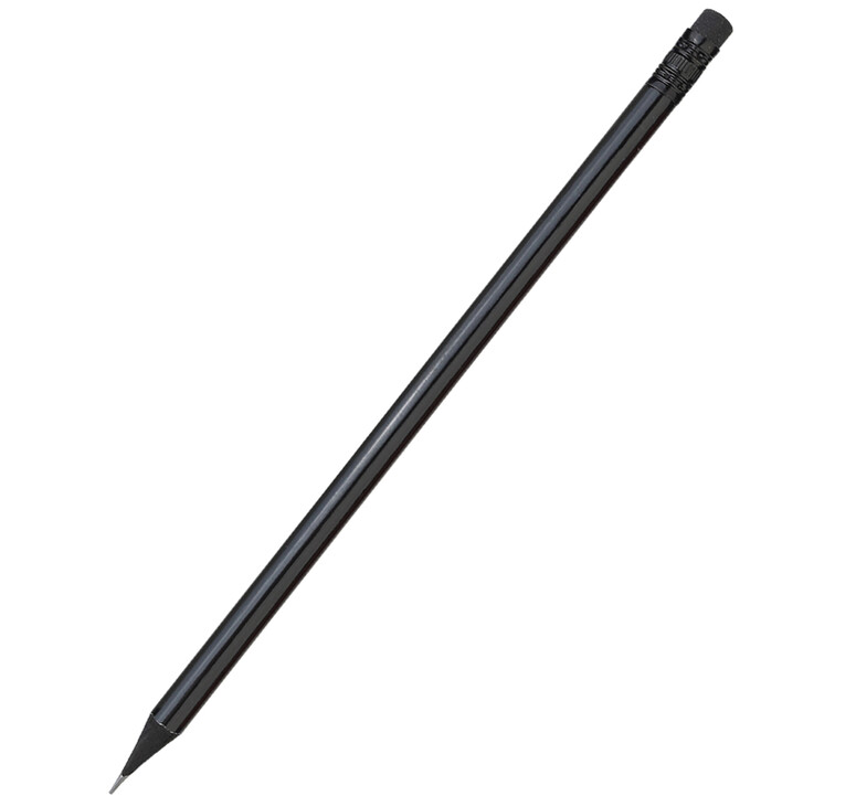 Карандаш с цветным корпусом Negro, черный