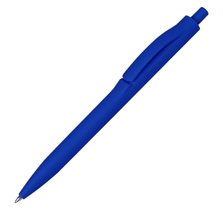 Ручка шариковая IGLA SOFT, пластиковая, софт-тач, синяя