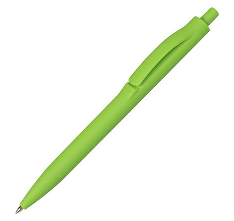 Ручка шариковая IGLA SOFT, пластиковая, софт-тач, салатовая