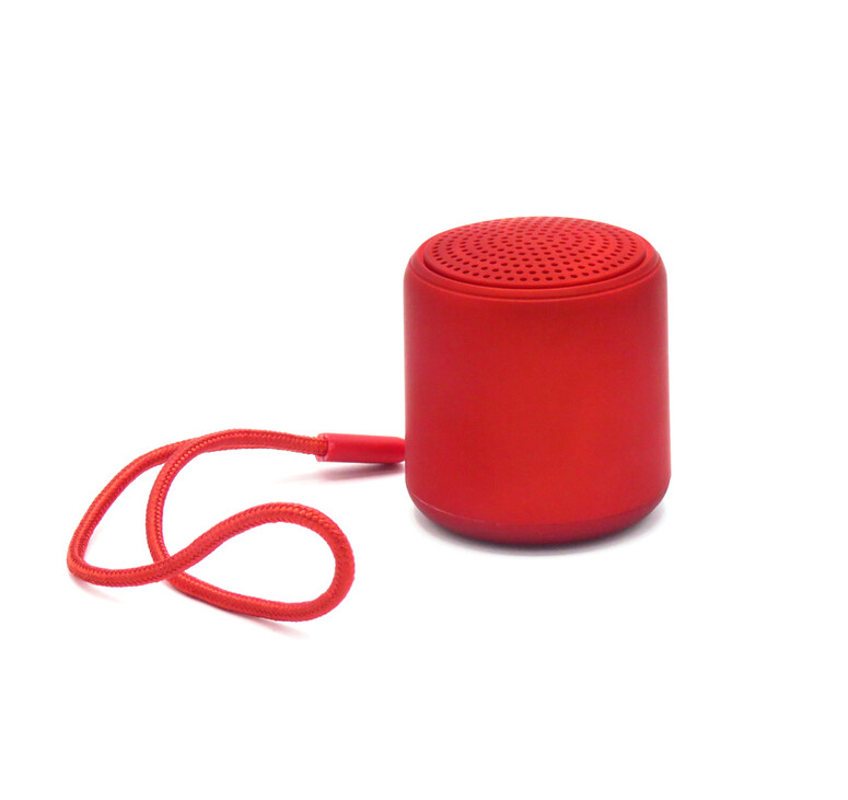 Беспроводная Bluetooth колонка Music TWS софт-тач, красная-S