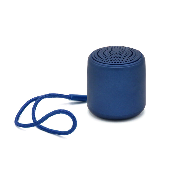Беспроводная Bluetooth колонка Music TWS софт-тач, темно-синяя