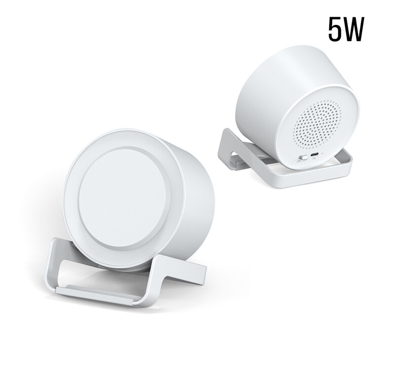 Беспроводная Bluetooth колонка U-Tone c функцией беспроводной зарядки, белый