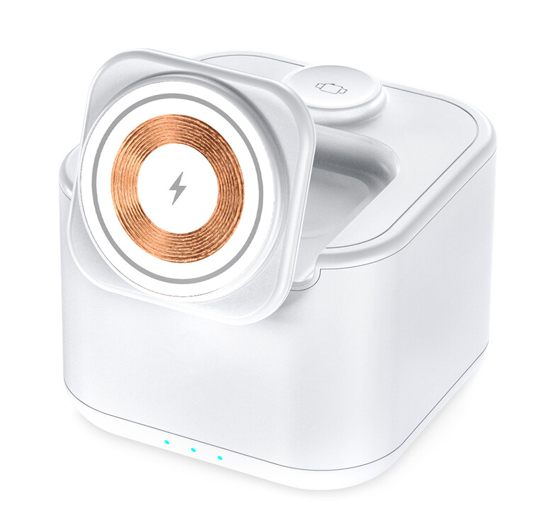 Беспроводная колонка Powerbox 5W с беспроводной зарядкой 15W,белый