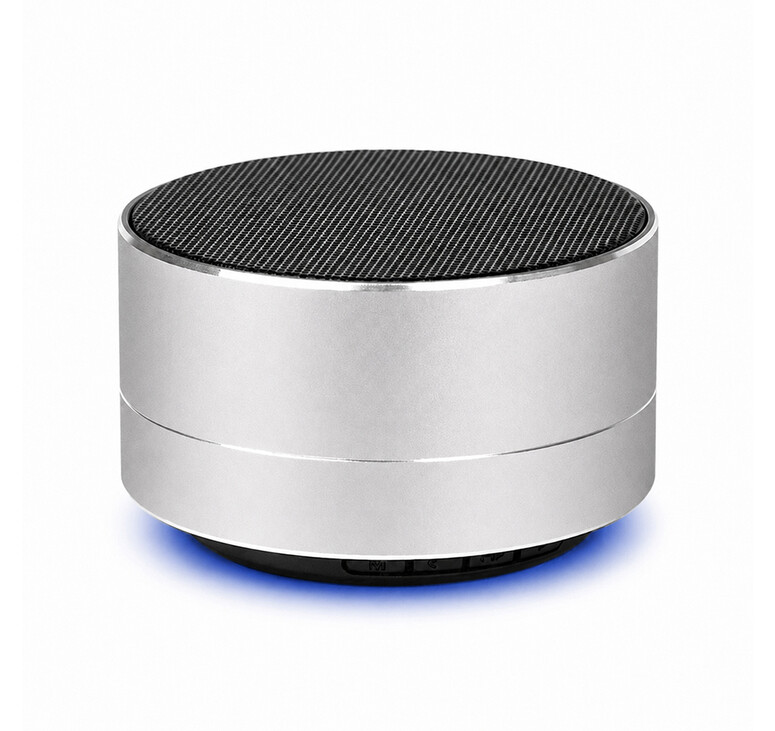 Беспроводная Bluetooth колонка MuzOn, серебристая
