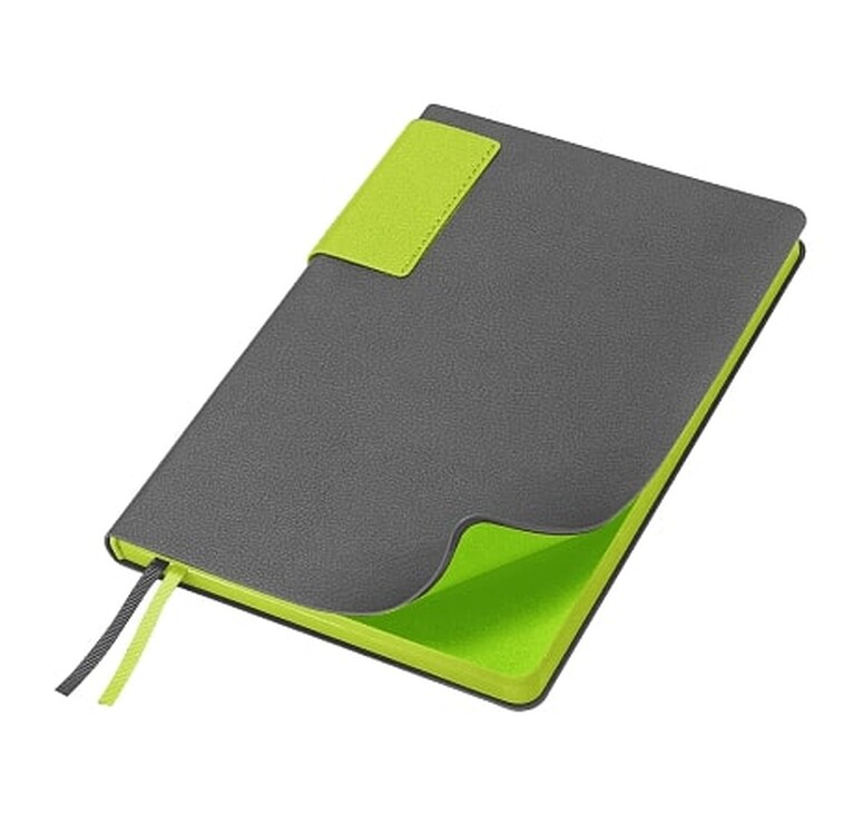 Ежедневник Flexy Star Sivilia Grey Edition Color А5, серо-салатовый, недатированный в гибкой обложке