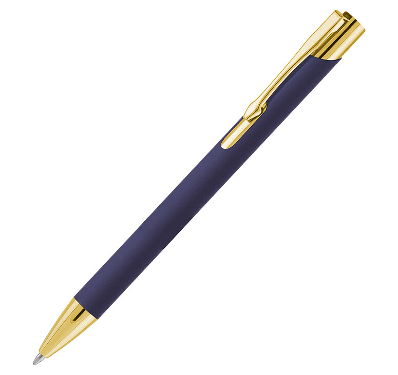 Ручка шариковая, Legend Soft Touch Mirror Gold Requis, синяя/золотистая