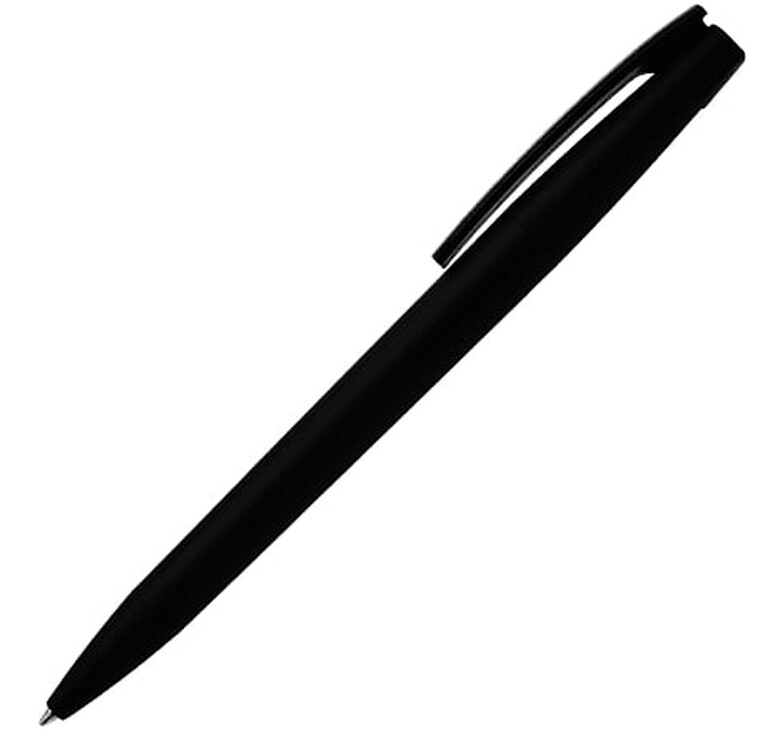 Ручка шариковая Zorro, пластиковая, софт тач, черная