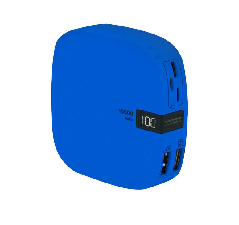 Внешний аккумулятор Revil, 10000 mAh, синий