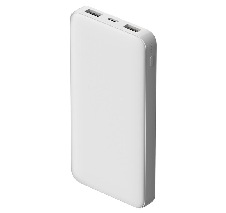 Внешний аккумулятор Polus, 10000 Mah, софт-тач покрытие, белый
