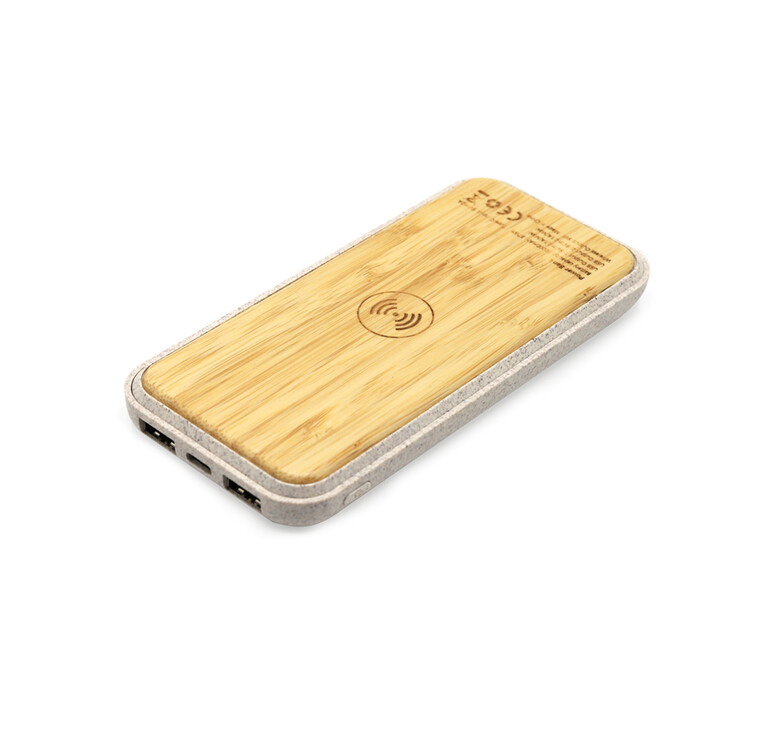Внешний аккумулятор Tambuko с беспроводной зарядкой, 10000 mAh, белый