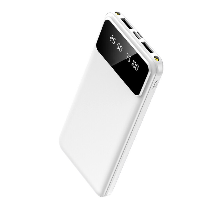 Внешний аккумулятор Dorado 10 000 mAh с фонариком, белый