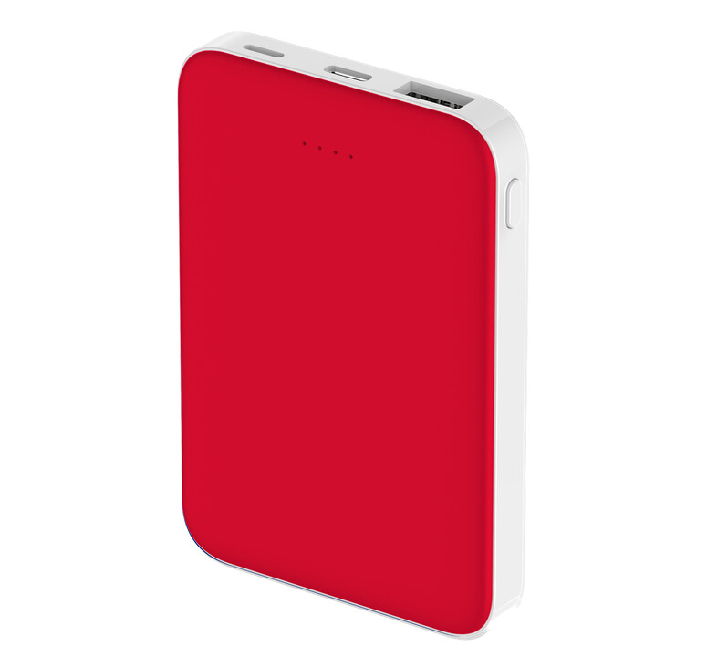 Внешний аккумулятор Fluffy, 5000 Mah, красный