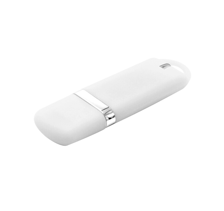 Флешка Shape с покрытием Софт Тач 16 GB, белая