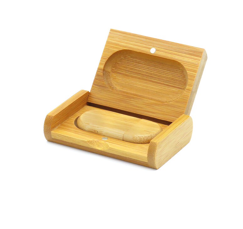 Флешка Woodcoin в деревянном футляре, 32 Гб, светло-коричневый
