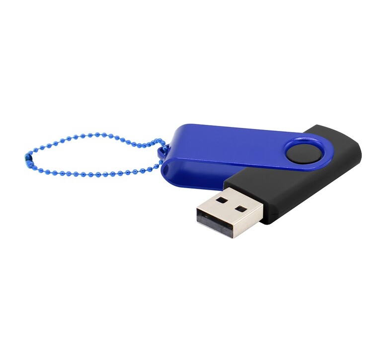 Флешка Designer To Go 2.0 USB 16Gb, черный/синий