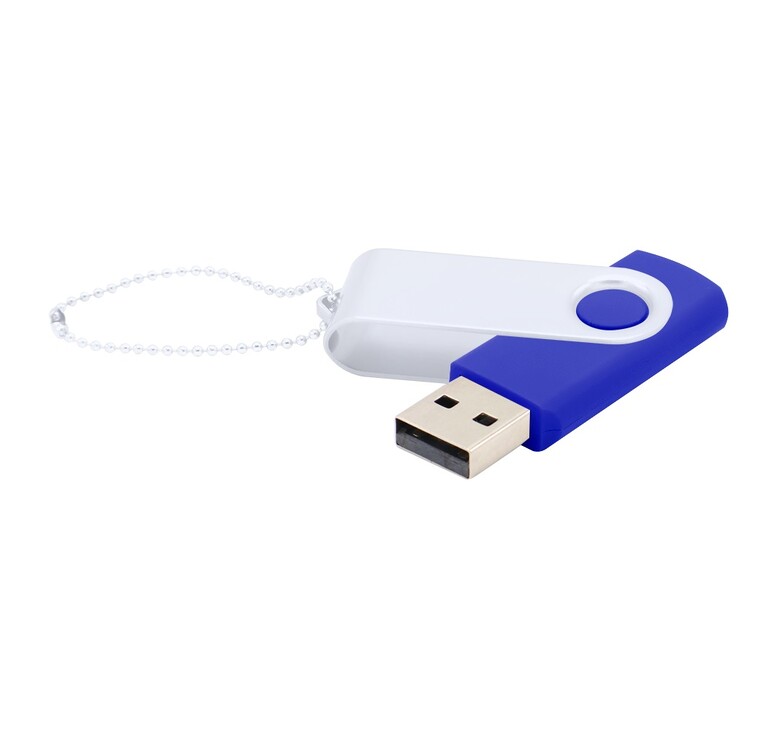 Флешка Designer To Go 2.0 USB 16Gb, синий/белый