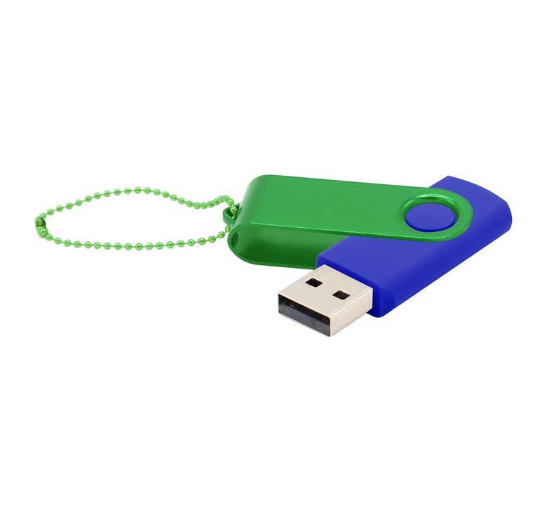 Флешка Designer To Go 2.0 USB 16Gb, синий/зеленый