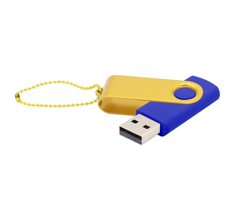Флешка Designer To Go 2.0 USB 16Gb, синий/желтый