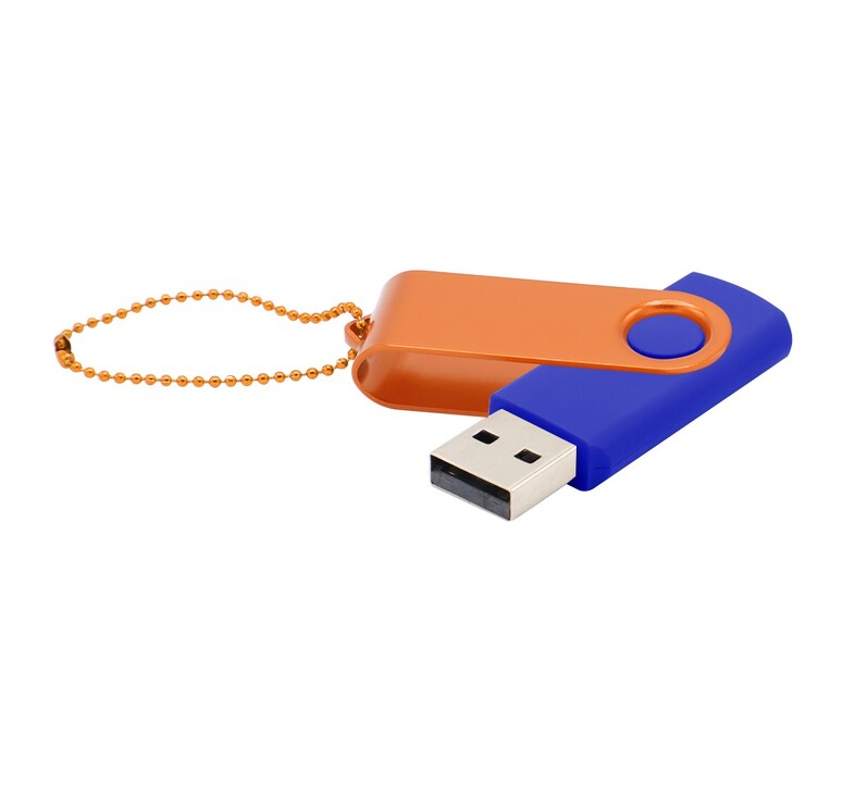Флешка Designer To Go 2.0 USB 16Gb, синий/оранжевый