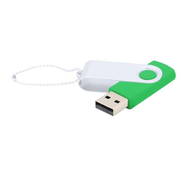 Флешка Designer To Go 2.0 USB 16Gb, зеленый/белый