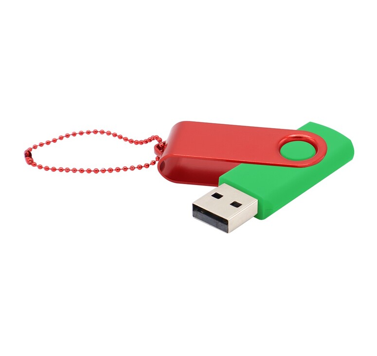 Флешка Designer To Go 2.0 USB 16Gb, зеленый/красный