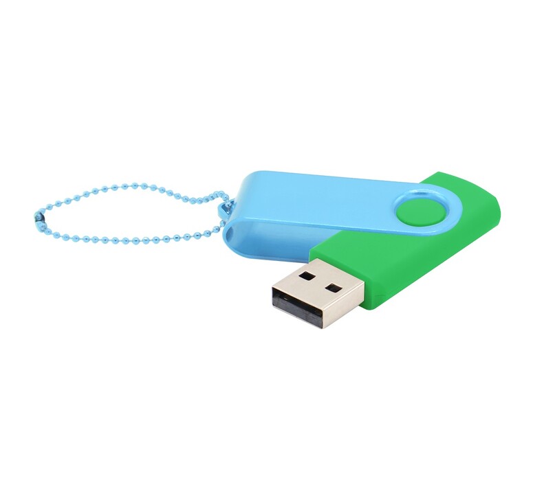 Флешка Designer To Go 2.0 USB 16Gb, зеленый/голубой