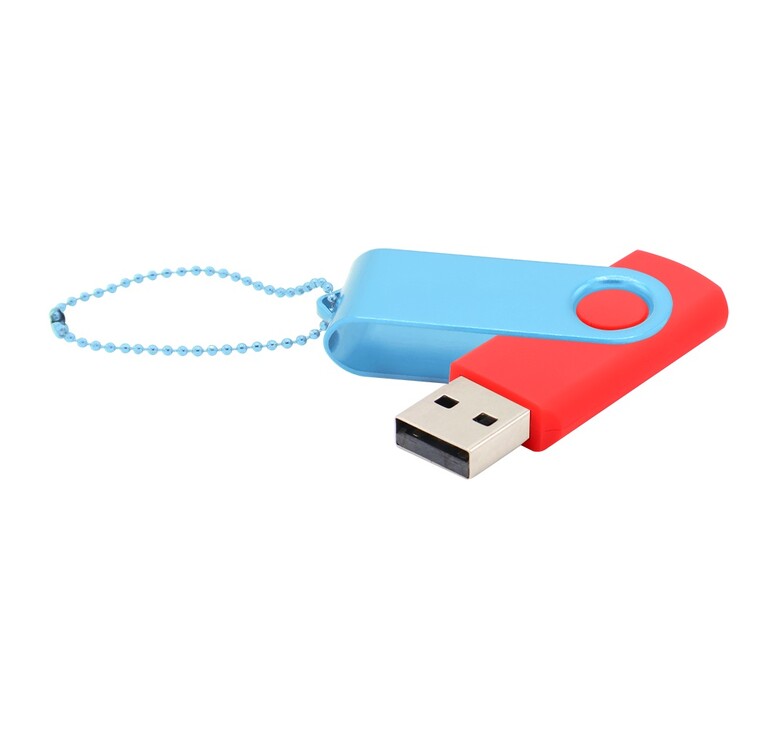 Флешка Designer To Go 2.0 USB 16Gb, красный/голубой