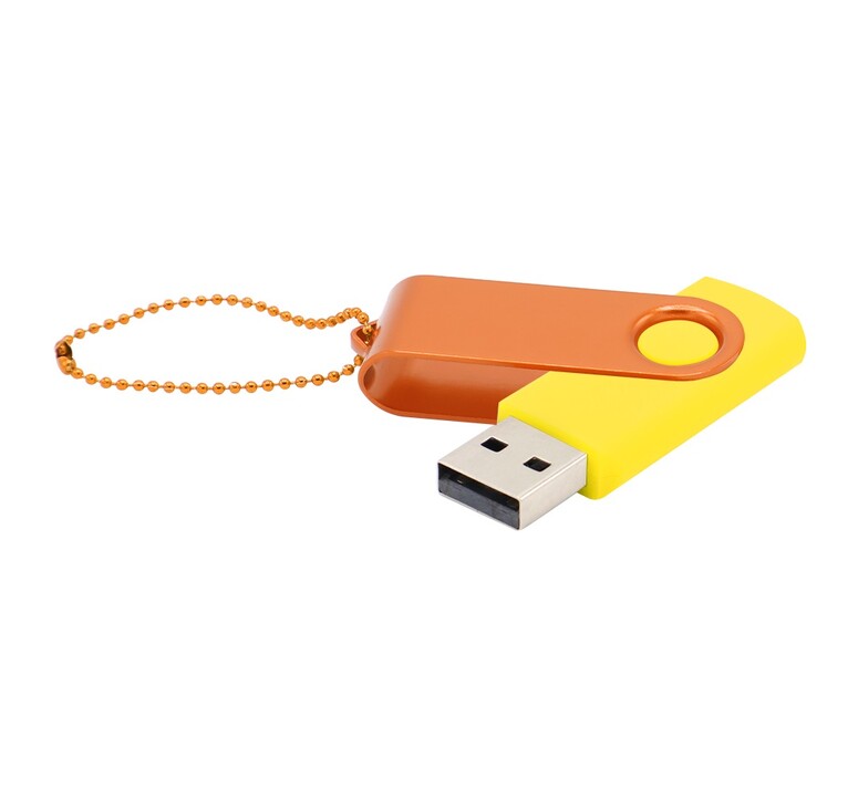 Флешка Designer To Go 2.0 USB 16Gb, желтый/оранжевый