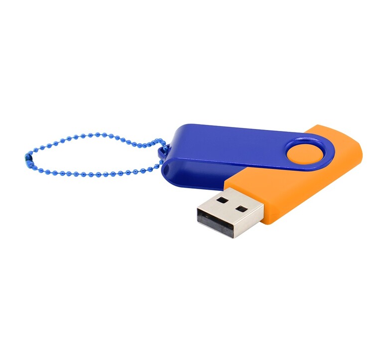 Флешка Designer To Go 2.0 USB 16Gb, оранжевый/синий