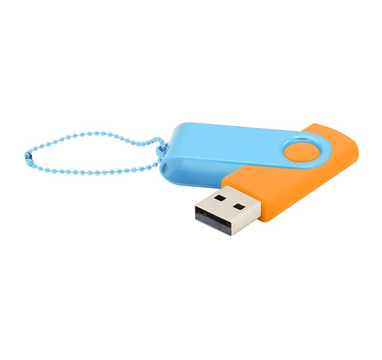 Флешка Designer To Go 2.0 USB 16Gb, оранжевый/голубой