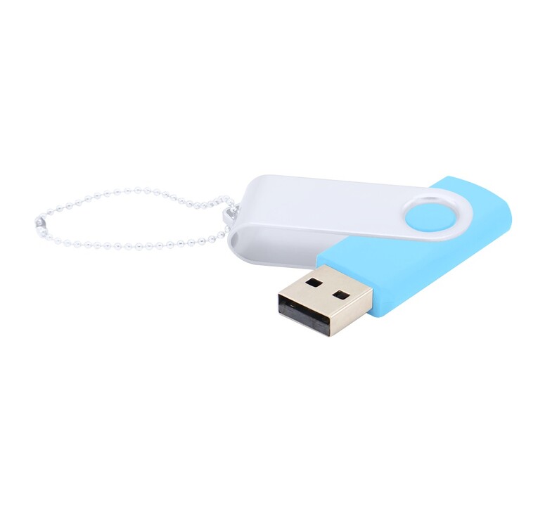 Флешка Designer To Go 2.0 USB 16Gb, голубой/белый
