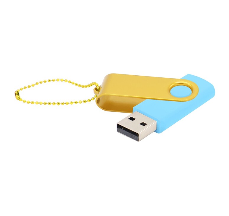 Флешка Designer To Go 2.0 USB 16Gb, голубой/желтый