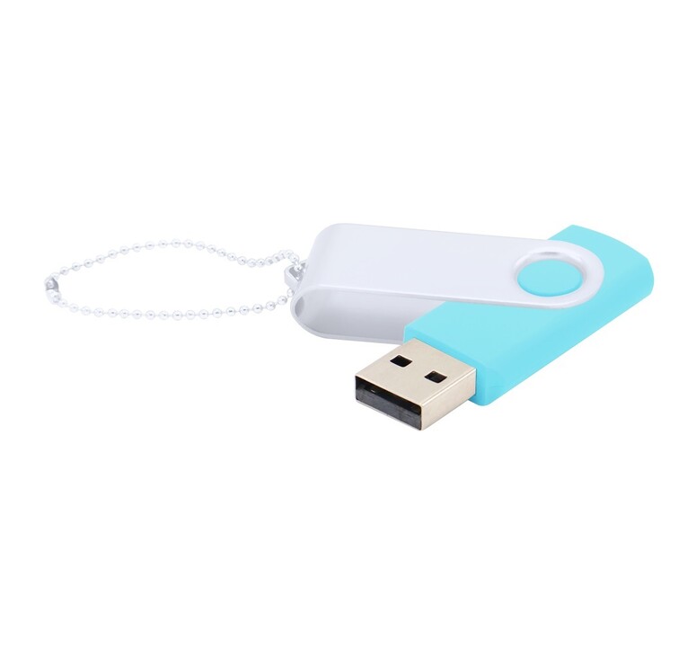 Флешка Designer To Go 2.0 USB 16Gb, бирюзовый/белый