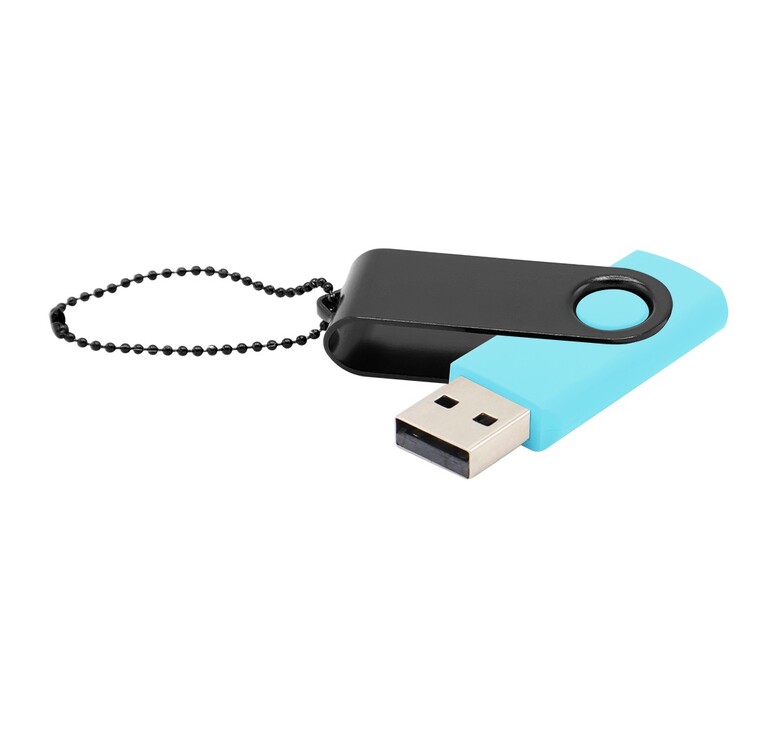 Флешка Designer To Go 2.0 USB 16Gb, бирюзовый/черный