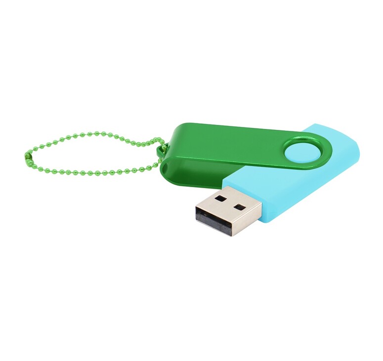Флешка Designer To Go 2.0 USB 16Gb, бирюзовый/зеленый