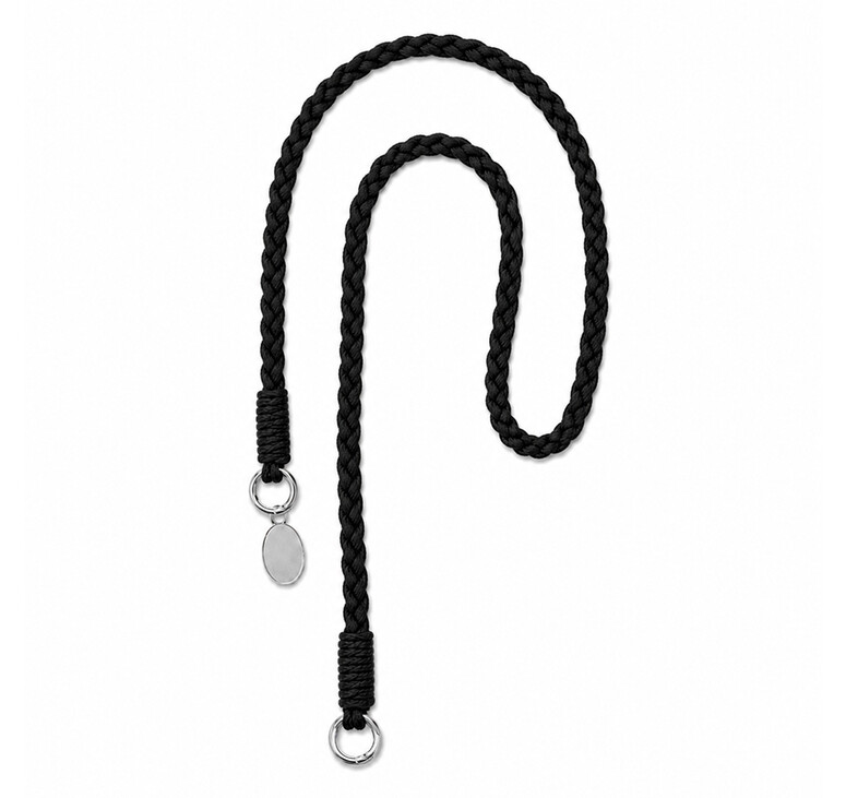 Шнурок на карабине BraidLite, чёрный
