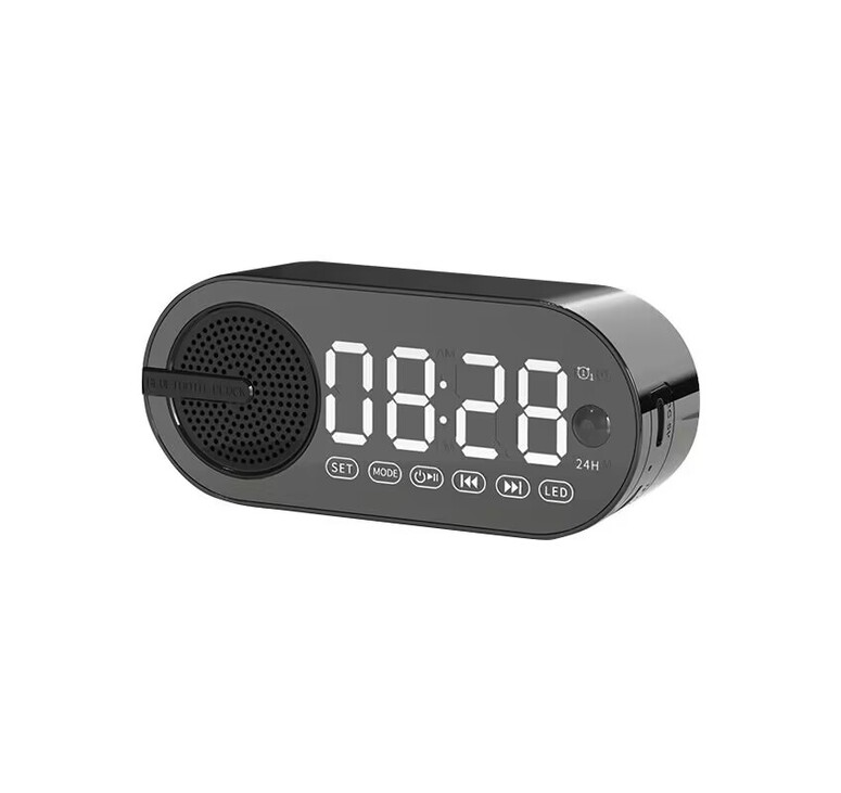 Колонка беспроводная MyTone Sound Clock c часами, черная