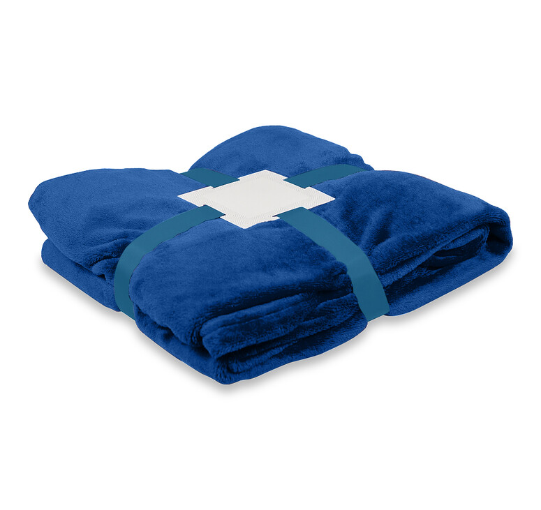 Плед флисовый SUPER SOFT COMFORT TRAVEL, синий