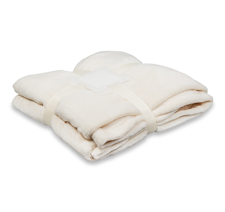 Плед флисовый SUPER SOFT COMFORT TRAVEL, бежевый