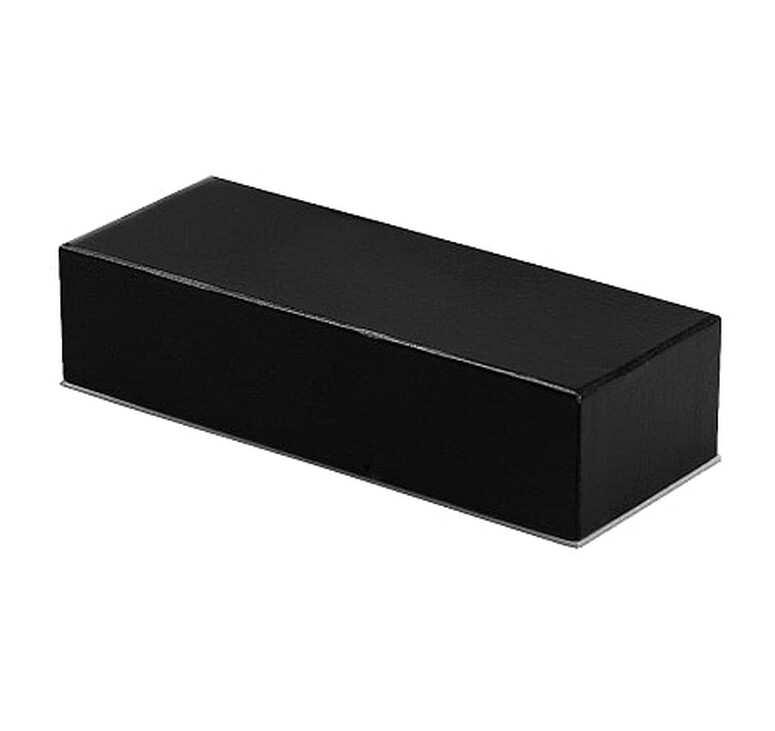 Футляр для одной или двух ручек Pencase Emotion Duo, бумажный, черный с серебристым элементом