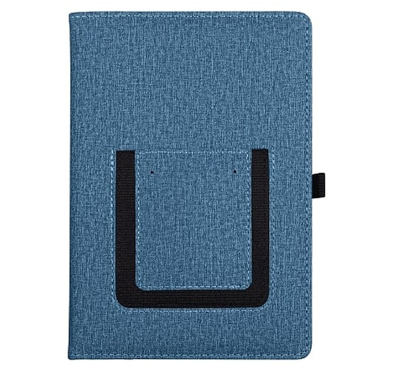 Ежедневник Smart Wallet Cambric A5, синий, недатированный, в твердой обложке с поролоном