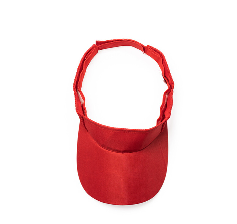 Козырек из мягкой микрофибры WIZER, Красный