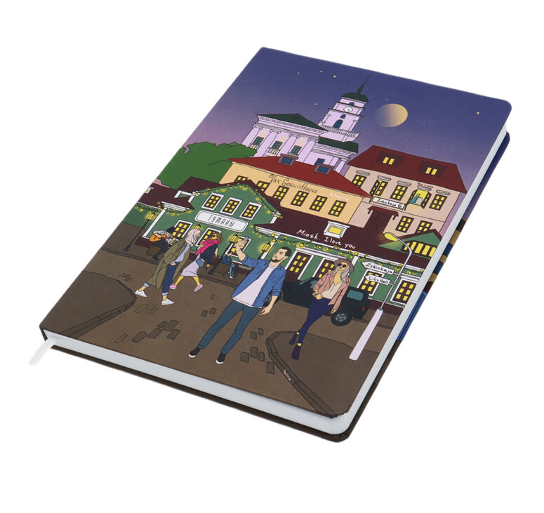 Записная книжка A5 Dziuna Зыбицкая в линейку 15,5 x 21 см
