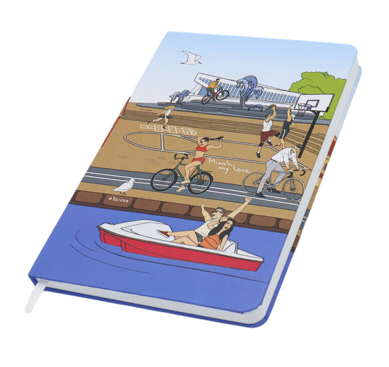 Записная книжка A5 Dziuna Немига в клетку 15,5 x 21 см