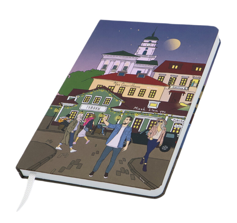 Записная книжка A5 Dziuna Зыбицкая в клетку 15 x 21 см